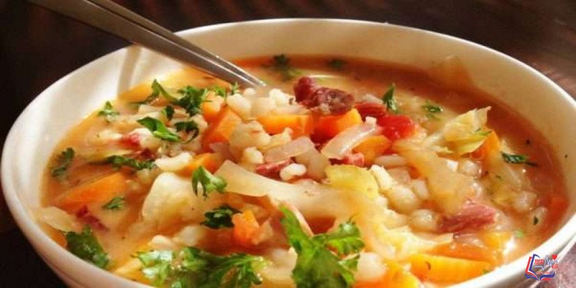 شوربة الكرنب والخضروات